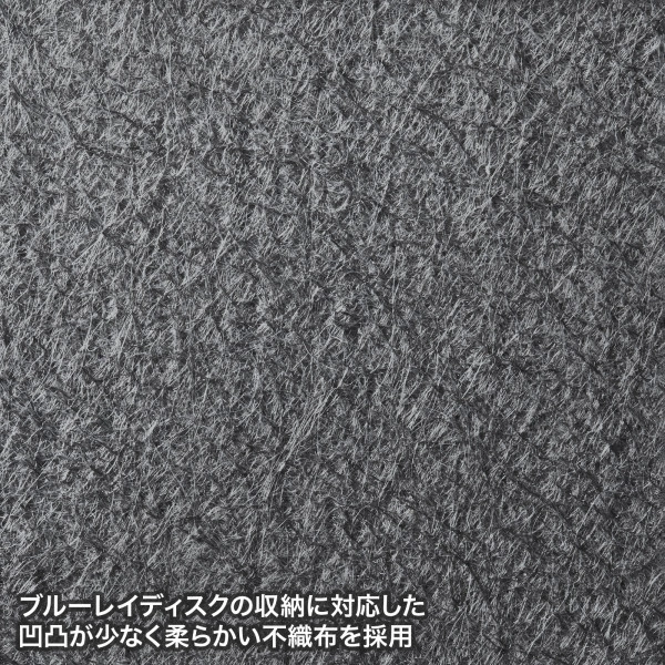 CDジャケット収納対応セミハードケース（96枚収納・ブラック） FCD-WLBD96BBK