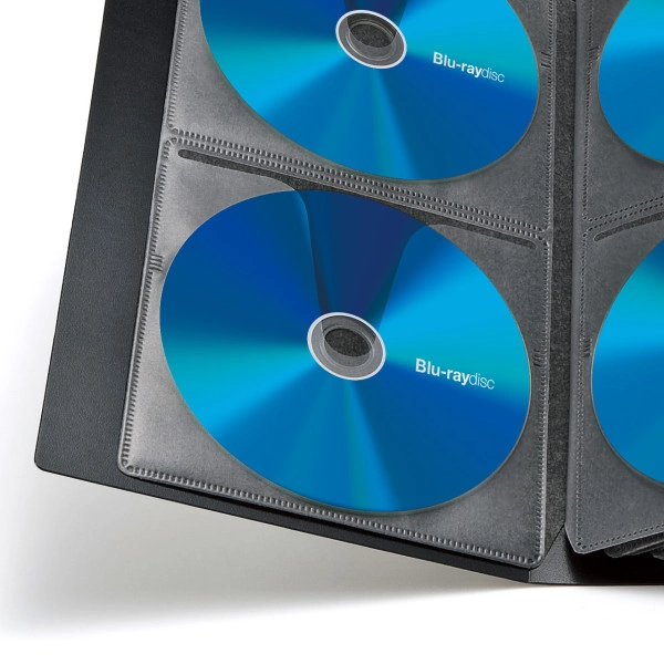 ブルーレイディスク対応ファイルケース（104枚収納・ブラック） FCD-FLBD104BK