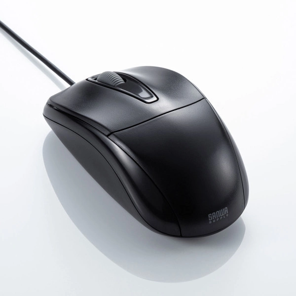 静音有線光学式マウス MA-122HBK