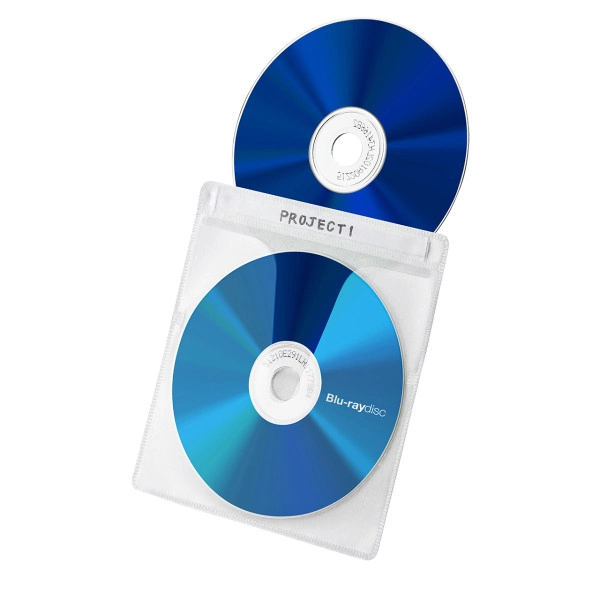 収納ケース付き・ブルーレイディスク対応不織布ケース（25枚入り・クリア） FCD-FBDBX25CL