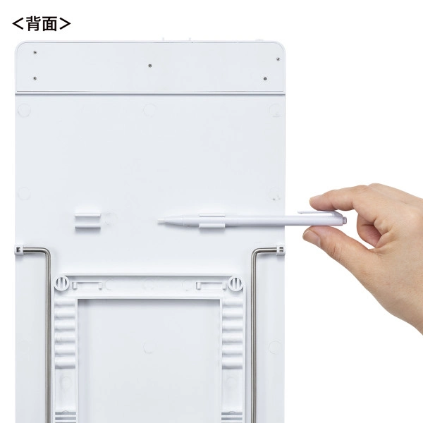 クリップ付き電子メモパッド(ホワイト) DH-320W