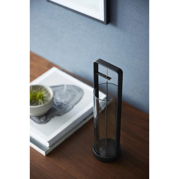 【tower】お香スタンド タワー 灰飛び防止カバー付き ブラック