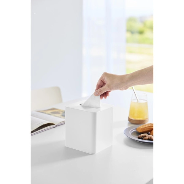 【tower】コンパクトティッシュケース タワー スクエア ホワイト