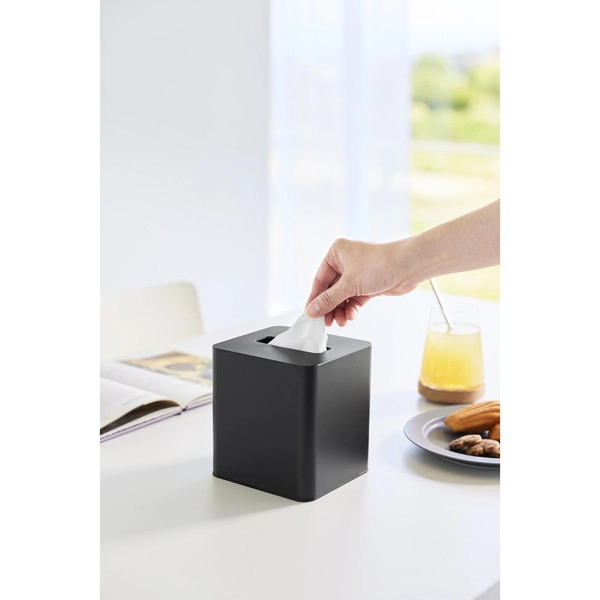 【tower】コンパクトティッシュケース タワー スクエア ブラック
