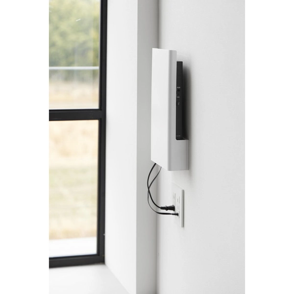 【tower】ウォール隠せるルーター収納 タワー Lサイズ 石こうボード壁対応 ホワイト