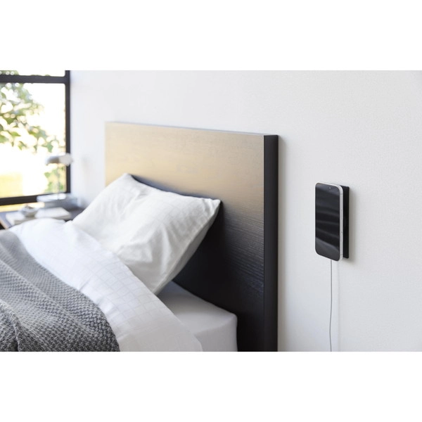 【tower】ウォールスマートフォン充電ホルダー タワー 石こうボード壁対応 ブラック