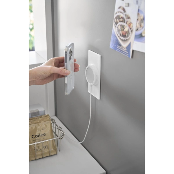 【tower】マグネットスマートフォン充電ホルダー タワー ホワイト