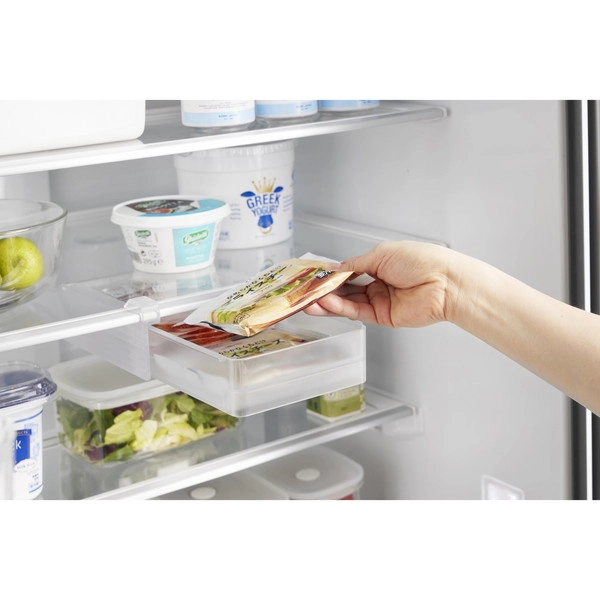 【tower】冷蔵庫中棚下高さ調節ラック タワー S ホワイト