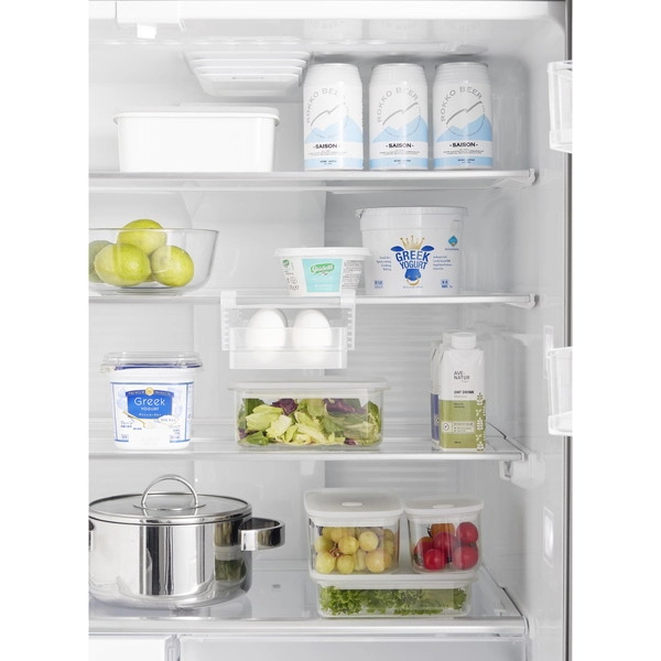 【tower】冷蔵庫中棚下高さ調節卵ラック タワー S ホワイト