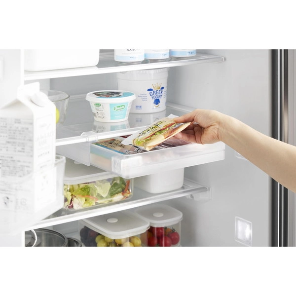 【tower】冷蔵庫中棚下高さ調節ラック タワー L ホワイト