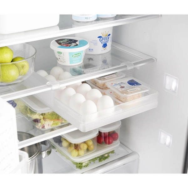 【tower】冷蔵庫中棚下高さ調節卵ラック タワー L ホワイト