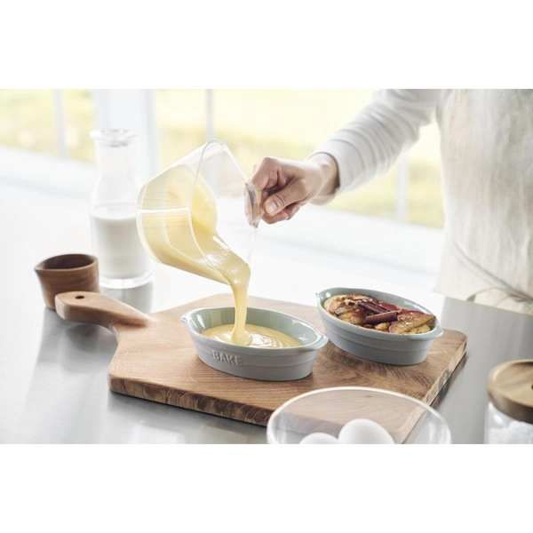 【tower】電子レンジ対応洗いやすいハンドル付き下ごしらえボウル タワー L クリア