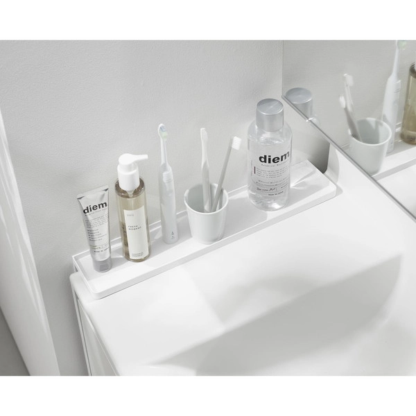 【tower】洗面台横隙間トレー タワー ホワイト