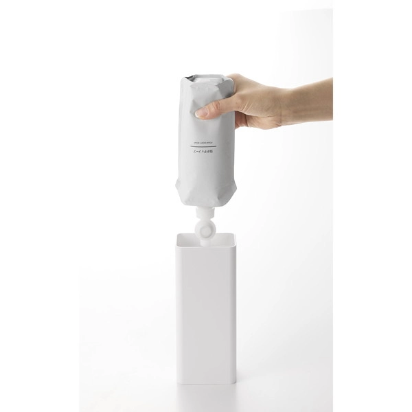 【tower】マグネットバスルーム詰め替えパウチディスペンサー収納ホルダー タワー S ホワイト