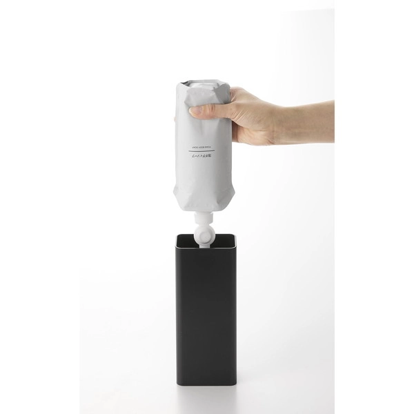 【tower】マグネットバスルーム詰め替えパウチディスペンサー収納ホルダー タワー S ブラック