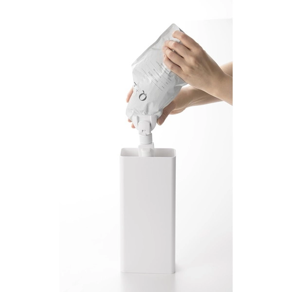 【tower】マグネットバスルーム詰め替えパウチディスペンサー収納ホルダー タワー L ホワイト