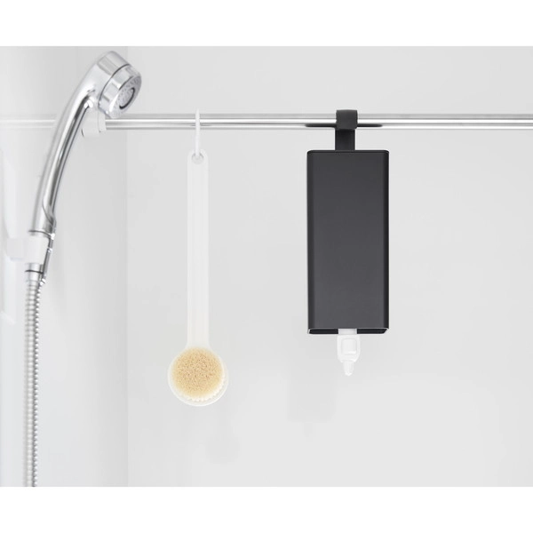 【tower】引っ掛けバスルーム詰め替えパウチディスペンサー収納ホルダー タワー L ブラック