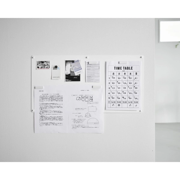 【tower】ウォールプリントスチールパネル タワー L 石こうボード壁対応 ホワイト