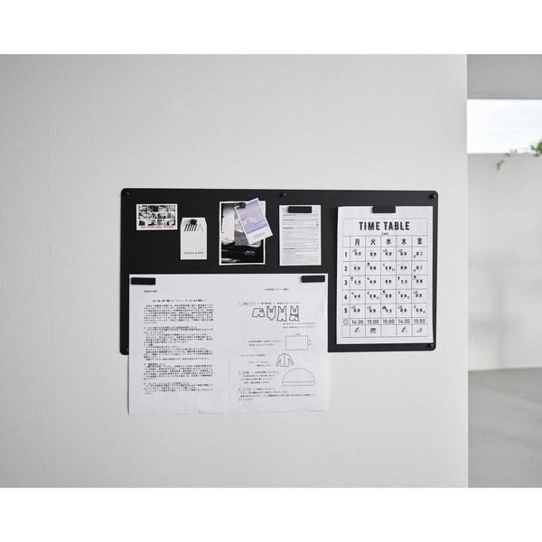 【tower】ウォールプリントスチールパネル タワー L 石こうボード壁対応 ブラック