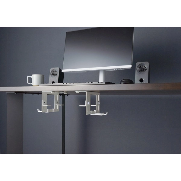 【smart】可動式デスク下ゲーム機ホルダー スマート ホワイト