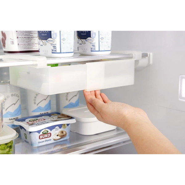 【tower】冷蔵庫中棚下伸縮ラック タワー ホワイト