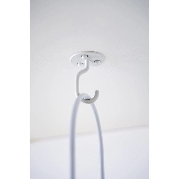 【tower】天井から吊り下げできるプランターフック タワー 石こうボード壁対応 ホワイト