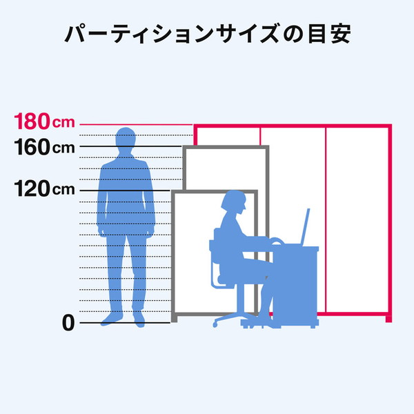 パーティション (三連タイプ・ホワイトパネル) SPT-3