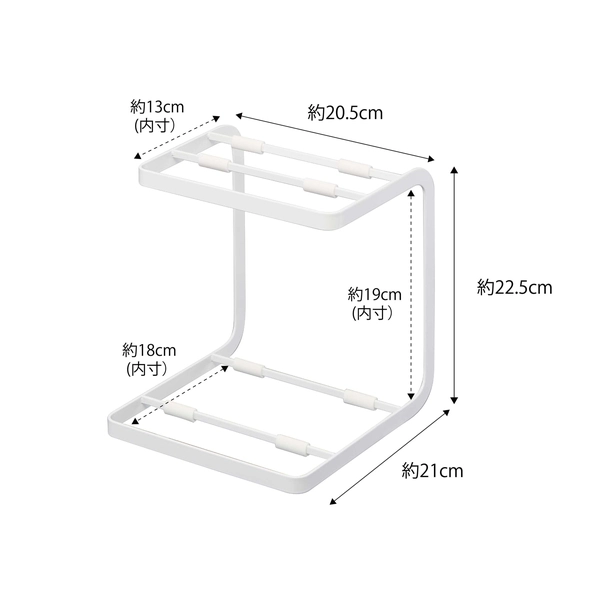 【tower】鍋スタンド2段 タワー (ホワイト)