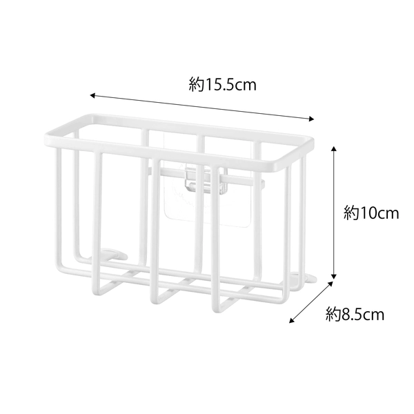 【tower】フィルムフック収納ラック タワー S (ホワイト)