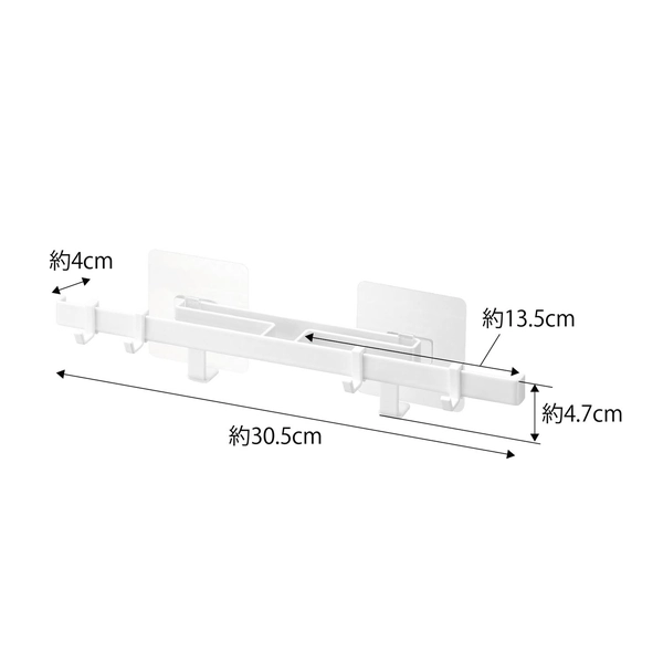 【tower】フィルムフックサニタリーハンガー タワー ホワイト