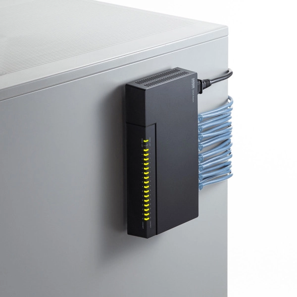 ギガビット対応 スイッチングハブ(16ポート・マグネット付き) LAN-GIGAP1602BK