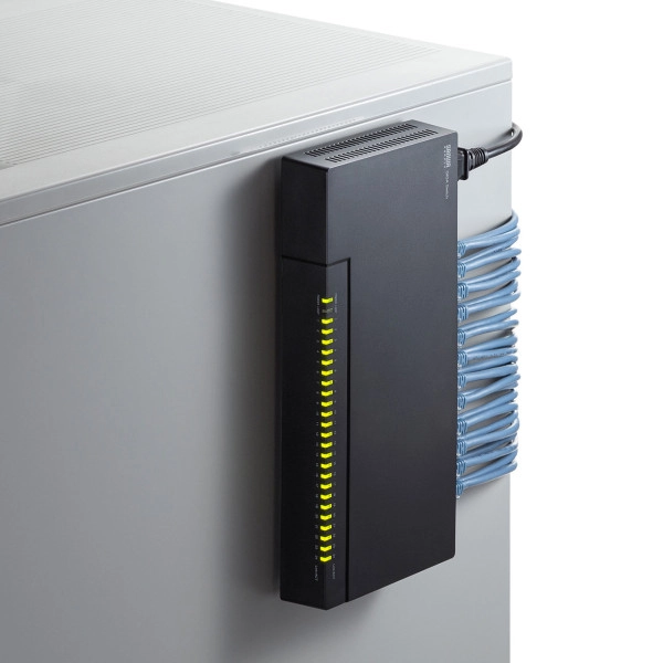 ギガビット対応 スイッチングハブ(24ポート・マグネット付き) LAN-GIGAP2402BK