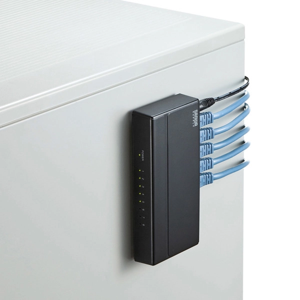 ギガビット対応 スイッチングハブ(8ポート・マグネット付き) LAN-GIGAP801BK