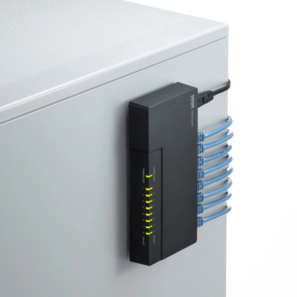 ギガビット対応 スイッチングハブ(8ポート・マグネット付き) LAN-GIGAP802BK