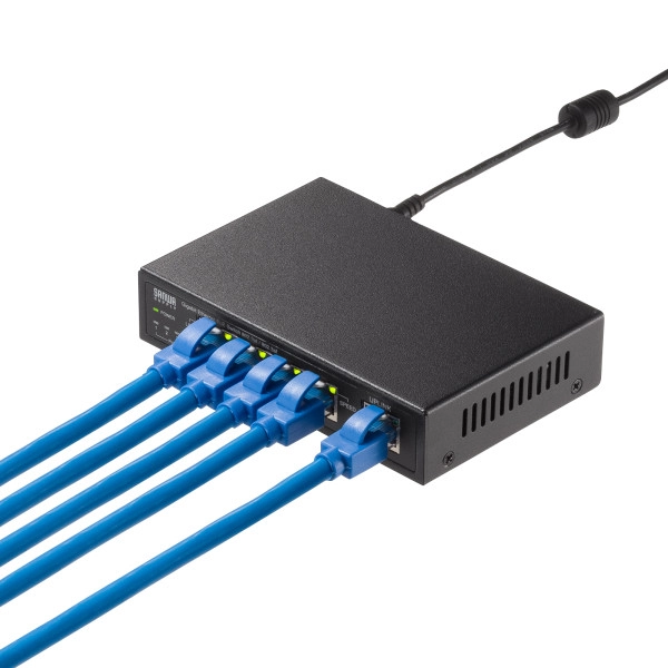 ギガビット対応PoEスイッチングハブ(5ポート) LAN-GIGAPOE52