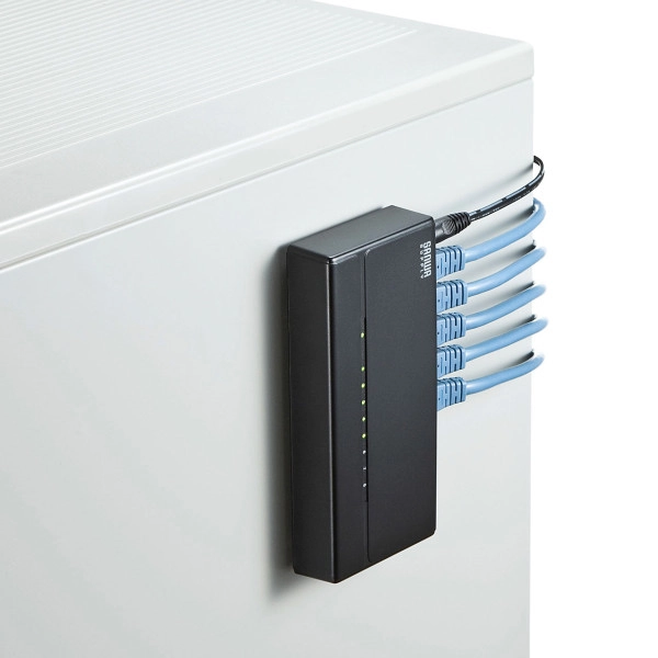 スイッチングハブ(8ポート・マグネット付き) LAN-SWHP801BK