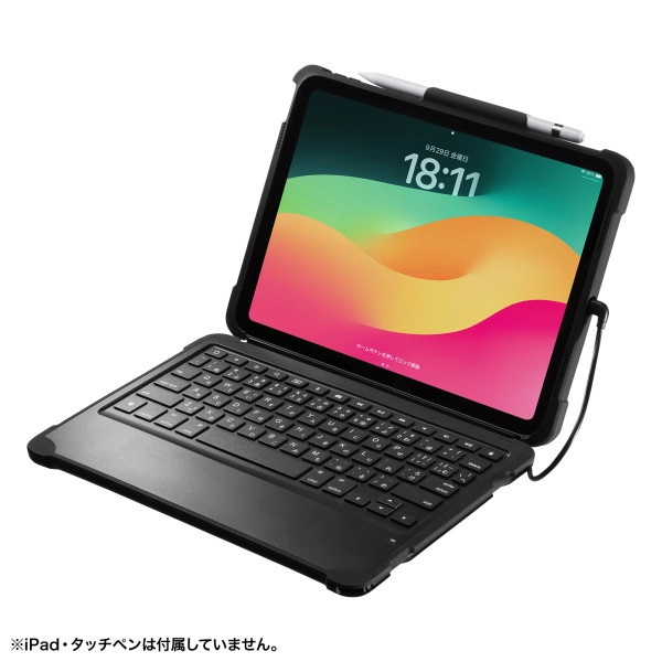 iPad 第10世代専用ケース付きキーボードタイプCケーブル接続 SKB-IP6BK