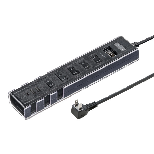 スマホスタンド付きタップ TAP-B47UC-3BK