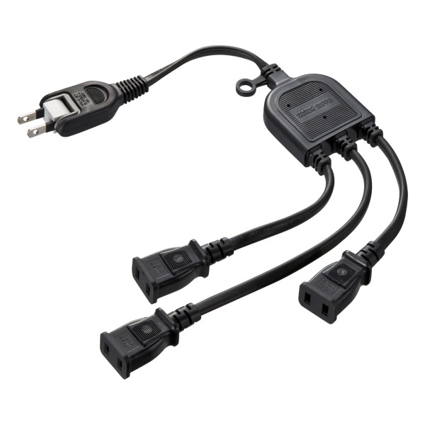 ACアダプタ専用電源延長コード ブラック TAP-EX3BKN