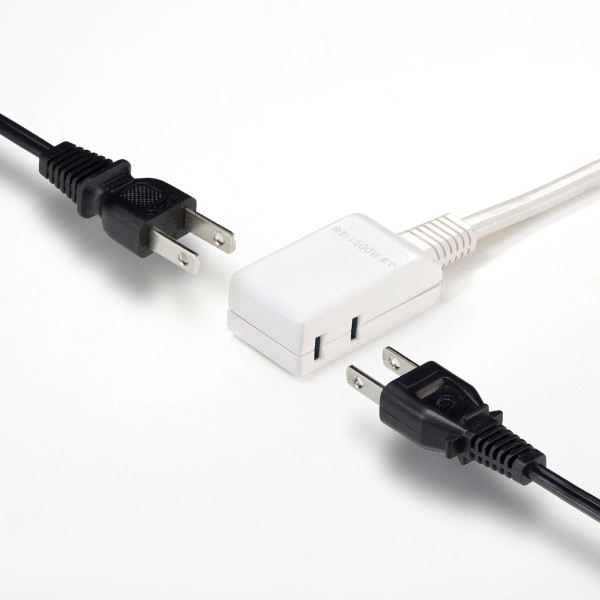 マイクロタップ 2個口 0.2m ホワイト TAP-M602W