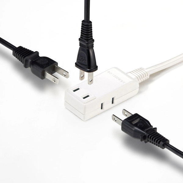 マイクロタップ 3個口 0.2m ホワイト TAP-M702W