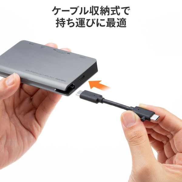 USB Type-C ドッキングハブ(HDMI・LANポート搭載) USB-3TCH15S2