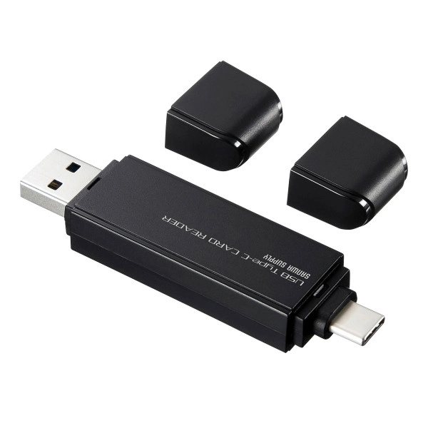 USB Type-Cコンパクトカードリーダー ADR-3TCMS6BK