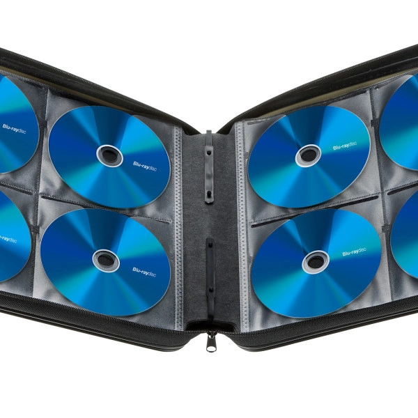 ブルーレイディスク対応セミハードケース（160枚収納・ブラック） FCD-WLBD160BK
