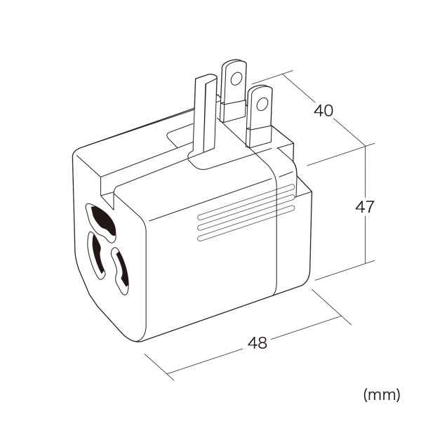 温度＆電流ヒューズ内蔵アダプタ TAP-AD16W