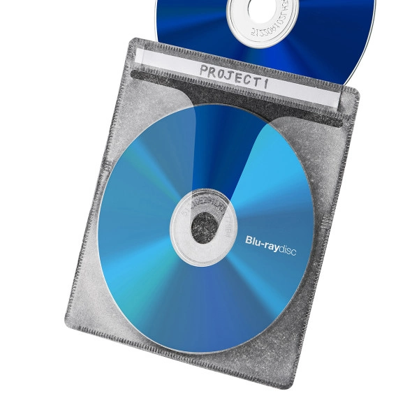 収納ケース付き・ブルーレイディスク対応不織布ケース（25枚入り・ブラック） FCD-FBDBX25BK