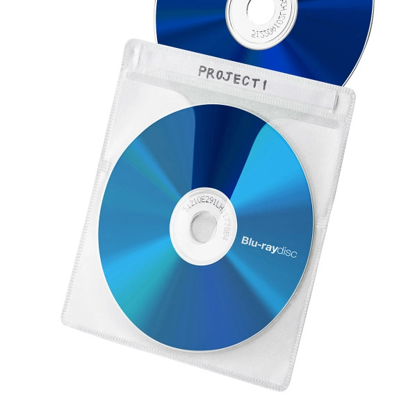 収納ケース付き・ブルーレイディスク対応不織布ケース（25枚入り・クリア） FCD-FBDBX25CL