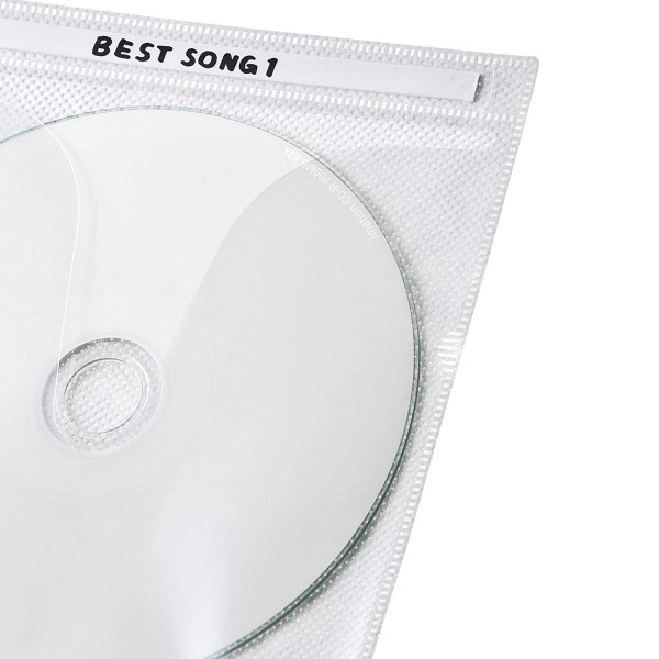 DVD・CD不織布ケース（100枚入り・ホワイト） FCD-FN100WN