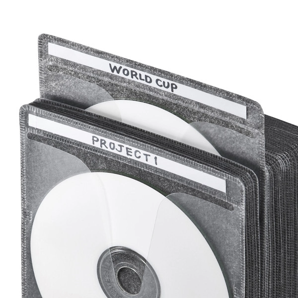 ブルーレイディスク対応不織布ケース（50枚入り・ブラック） FCD-FNBD50BK