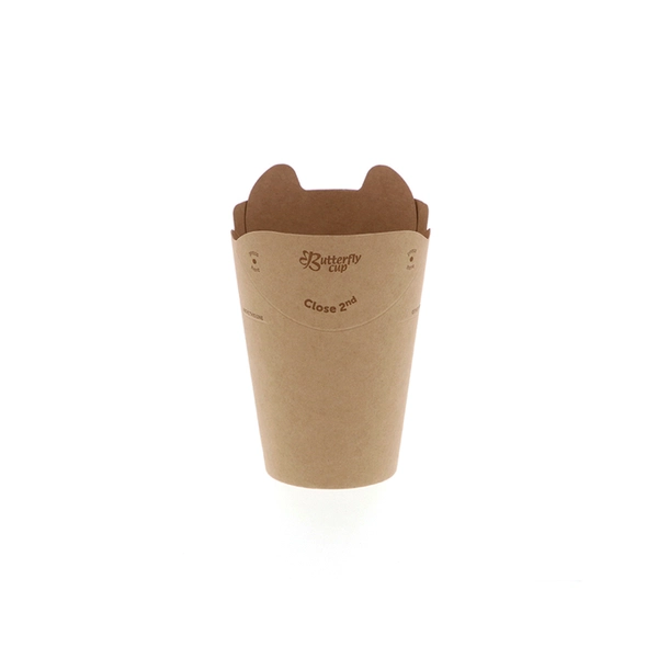 【HEIKO】バタフライカップ 6オンス シングル 未晒無地 40個×20 (800個)